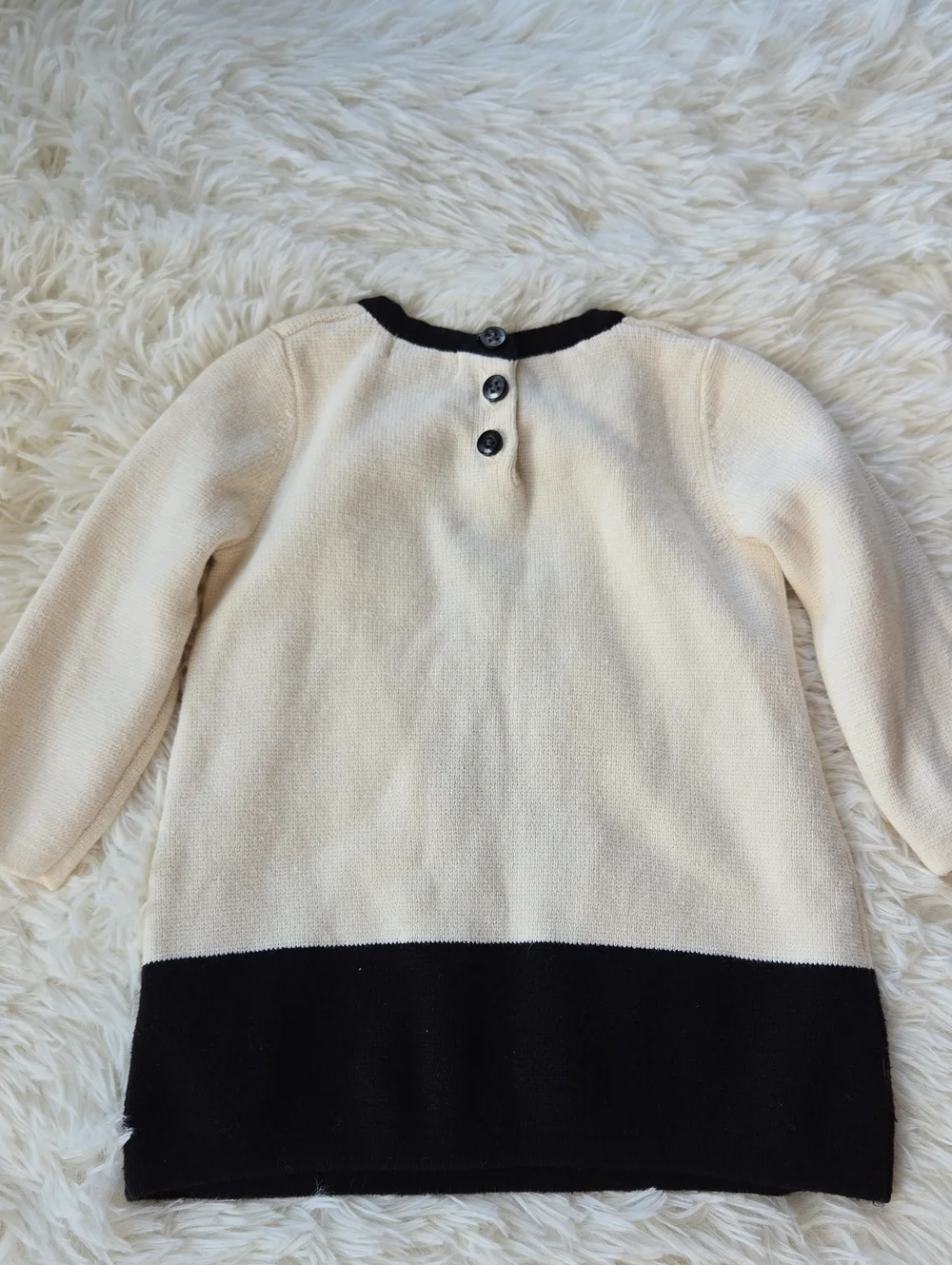 Tahari Baby 100% Cotton Knit Chanel Newbie Dress 6-9 Mos.